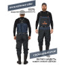 Полукомбинезон забродный NORFIN PILOT BOOTFOOT р.44-L с сапогами 82231-44-L